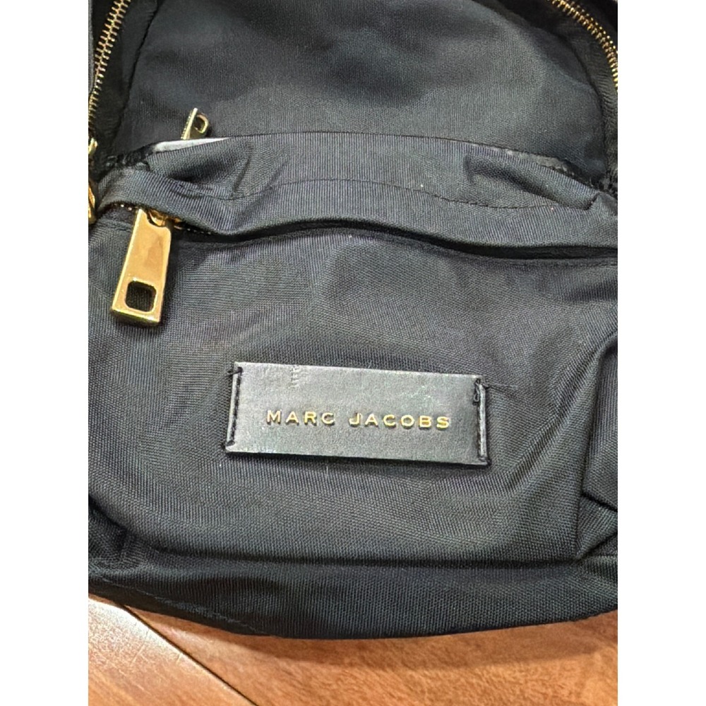 Marc Jacobs Mini Backpack Womens Black Nylon Gold Hardware Small OS - Picture 3 of 10
